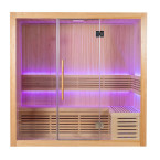 MO-SS2012H Dry sauna with HARVIA heater 4.5 kW | Natural Wood | For Family and Friends