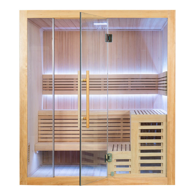 MO-SS1816H Dry sauna with HARVIA 6 kW heater | Thermo Wood | Modern Design