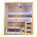 MO-SS1816H Dry sauna with HARVIA 6 kW heater | Thermo Wood | Modern Design