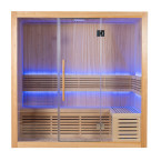 MO-SS2012H Dry sauna with HARVIA heater 4.5 kW | Natural Wood | For Family and Friends