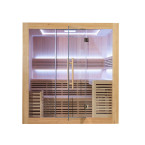 MO-SS2016H Dry sauna with HARVIA 8 kW heater | Thermo Wood | Natural Wood