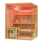 MO-TS3 LEFT Dry sauna with HARVIA 6 kW heater | Scandinavian Style | For Family and Friends