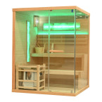 MO-TS3 LEFT Dry sauna with HARVIA 6 kW heater | Scandinavian Style | For Family and Friends