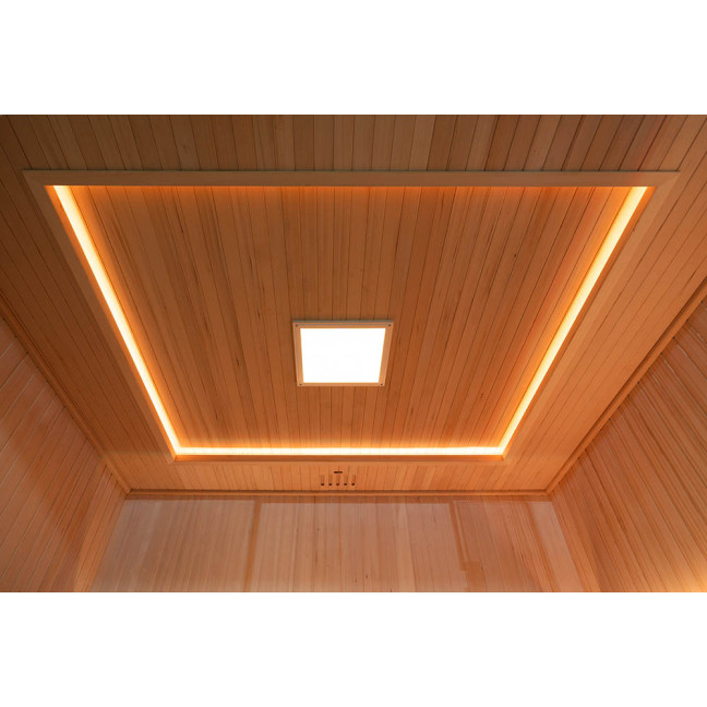 MO-SS2016H Dry sauna with HARVIA 8 kW heater | Thermo Wood | Natural Wood