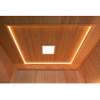 MO-SS2016H Dry sauna with HARVIA 8 kW heater | Thermo Wood | Natural Wood