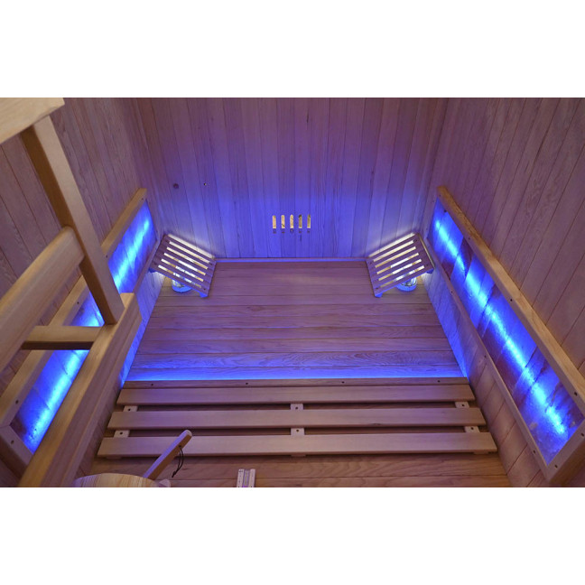 MO-TS3B Dry sauna with HARVIA heater 3.5 kW | Thermo Wood | Natural Wood