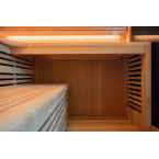 MO-SS2016H Dry sauna with HARVIA 8 kW heater | Thermo Wood | Natural Wood