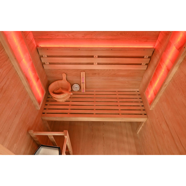 MO-TS3B Dry sauna with HARVIA heater 4.5 kW | Luxury Relaxation | Thermo Wood