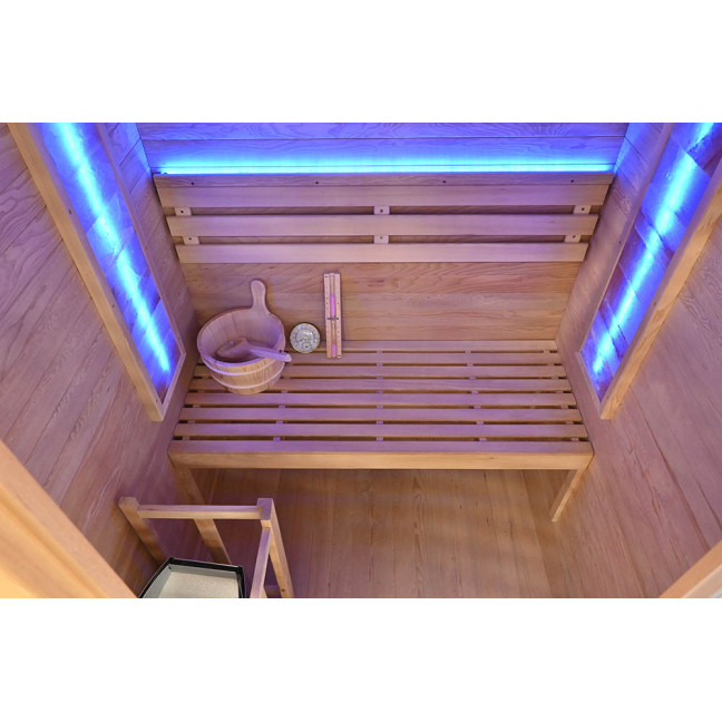 MO-TS3B Dry sauna with HARVIA heater 4.5 kW | Luxury Relaxation | Thermo Wood