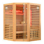 MO-TS4CB Dry sauna with HARVIA 8 kW heater | Luxury Relaxation | Panoramic Glass