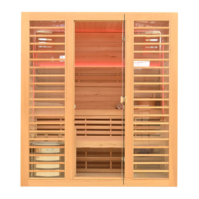 MO-TS4B Dry sauna with HARVIA 8 kW heater | Natural Wood | For Family and Friends
