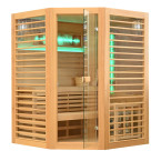 MO-TS4CB Dry sauna with HARVIA 8 kW heater | Luxury Relaxation | Panoramic Glass