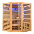 MO-TS4CB Dry sauna with HARVIA 8 kW heater | Luxury Relaxation | Panoramic Glass