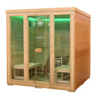 MO-TS4 Dry sauna with HARVIA 8 kW heater and loungers | Ready to Assemble | Elegant Minimalism