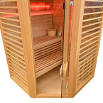 MO-TS4CB Dry sauna with HARVIA 8 kW heater | Luxury Relaxation | Panoramic Glass