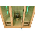 MO-TS4 Dry sauna with HARVIA 8 kW heater and loungers | Ready to Assemble | Elegant Minimalism