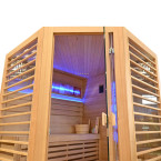 MO-TS4CB Dry sauna with HARVIA 8 kW heater | Luxury Relaxation | Panoramic Glass
