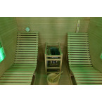 MO-TS4 Dry sauna with HARVIA 8 kW heater and loungers | Ready to Assemble | Elegant Minimalism