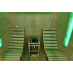 MO-TS4 Dry sauna with HARVIA 8 kW heater and loungers | Ready to Assemble | Elegant Minimalism