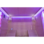 MO-TS4 Dry sauna with HARVIA 8 kW heater and loungers | Ready to Assemble | Elegant Minimalism