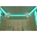 MO-TS4 Dry sauna with HARVIA 8 kW heater and loungers | Ready to Assemble | Elegant Minimalism