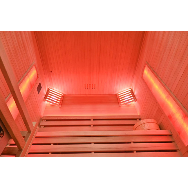 MO-TS4B Dry sauna with HARVIA 8 kW heater | Natural Wood | For Family and Friends