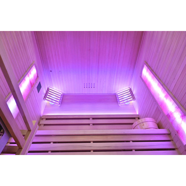 MO-TS4B Dry sauna with HARVIA 8 kW heater | Natural Wood | For Family and Friends