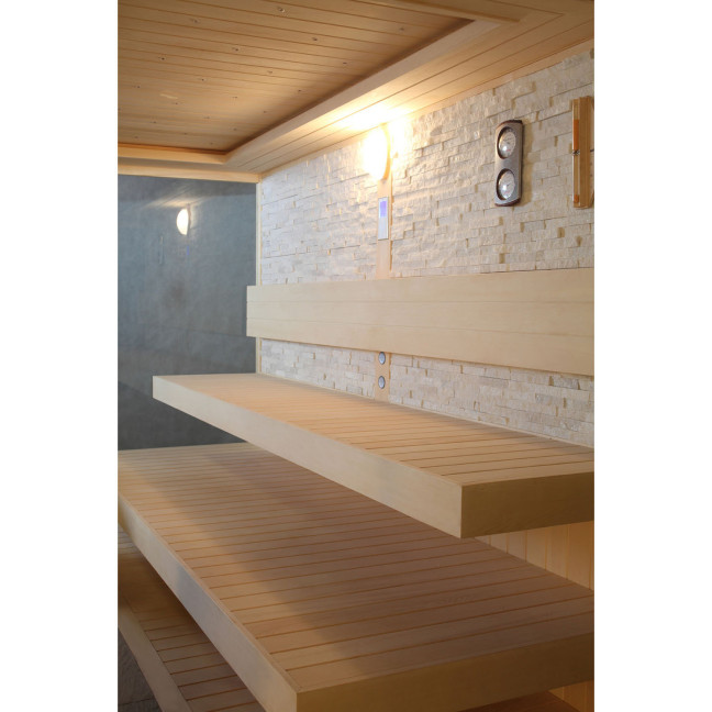 MUE-1240 Dry sauna with HARVIA 12 kW heater | Elegant Minimalism | Ready to Assemble