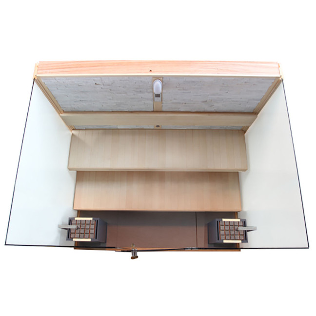 MUE-1240 Dry sauna with HARVIA 12 kW heater | Elegant Minimalism | Ready to Assemble