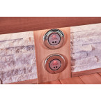 MUE-1240 Dry sauna with HARVIA 12 kW heater | Elegant Minimalism | Ready to Assemble