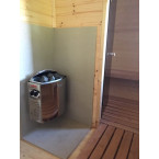 Oval Classic Outdoor Sauna for 5 people / Electric or Wood Burning Harvia Stove / High Quality Heat Treated Scandinavian Spruce