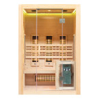 MO-EA2R-M COMBO Infrared/Finnish sauna with HARVIA 3.5 kW heater and salt stone | For Family and Friends | Thermo Wood