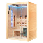 MO-EA2R-M COMBO Infrared/Finnish sauna with HARVIA 3.5 kW heater and salt stone | For Family and Friends | Thermo Wood