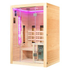 MO-EA2R-M COMBO Infrared/Finnish sauna with HARVIA 3.5 kW heater and salt stone | For Family and Friends | Thermo Wood