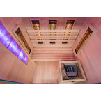 MO-EA2R-M COMBO Infrared/Finnish sauna with HARVIA 3.5 kW heater and salt stone | For Family and Friends | Thermo Wood