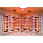 MO-EA3CR WHITE Canadian Spruce Infrared Sauna