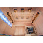 MO-EA2R-M COMBO Infrared/Finnish sauna with HARVIA 3.5 kW heater and salt stone | For Family and Friends | Thermo Wood