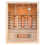 MO-EA3R Infrared sauna - CANADIAN FIR | Panoramic Glass | Thermo Wood