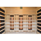 MO-EA3R Infrared sauna - CANADIAN FIR | Panoramic Glass | Thermo Wood