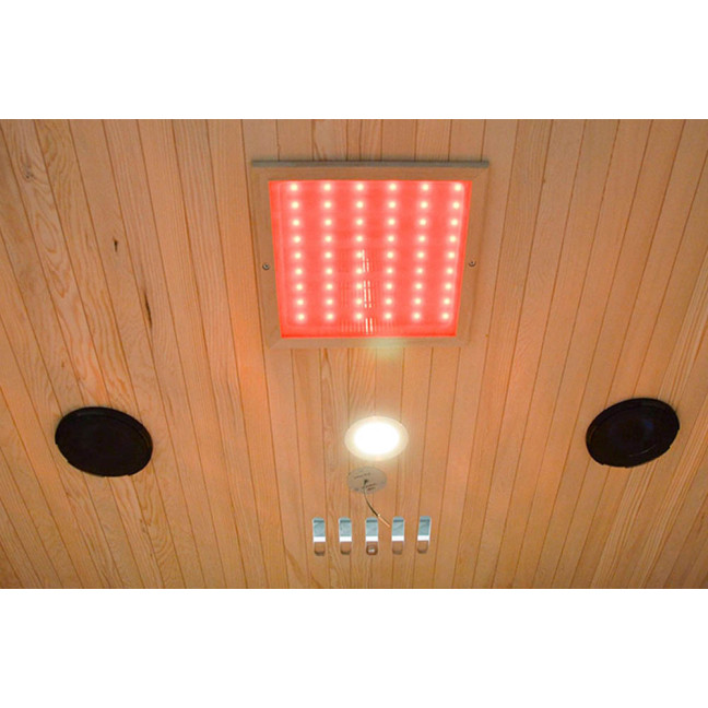 MO-EA3R Infrared sauna - CANADIAN FIR | Panoramic Glass | Thermo Wood