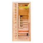 MO-C1S Infrared sauna with salt stone | Ready to Assemble | Home SPA
