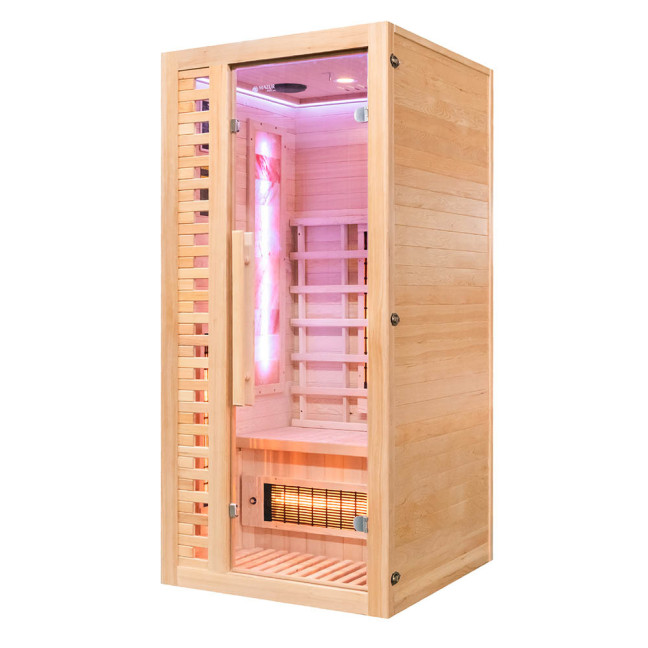 MO-C1S Infrared sauna with salt stone | Ready to Assemble | Home SPA