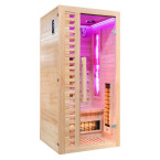 MO-C1S Infrared sauna with salt stone | Ready to Assemble | Home SPA
