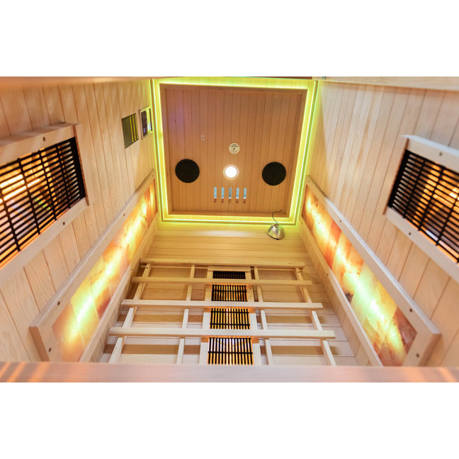 MO-C1S Infrared sauna with salt stone | Ready to Assemble | Home SPA