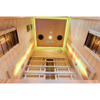 MO-C1S Infrared sauna with salt stone | Ready to Assemble | Home SPA