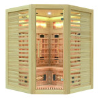 MO-RL3CS Infrared Sauna with Salt Stone | Wellness | Relax | SPA | For Family and Friends | Scandinavian Style