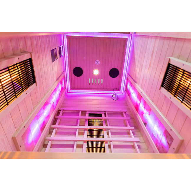 MO-C1S Infrared sauna with salt stone | Ready to Assemble | Home SPA