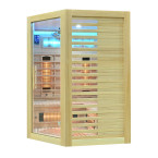 MO-RL3CS Infrared Sauna with Salt Stone | Wellness | Relax | SPA | For Family and Friends | Scandinavian Style