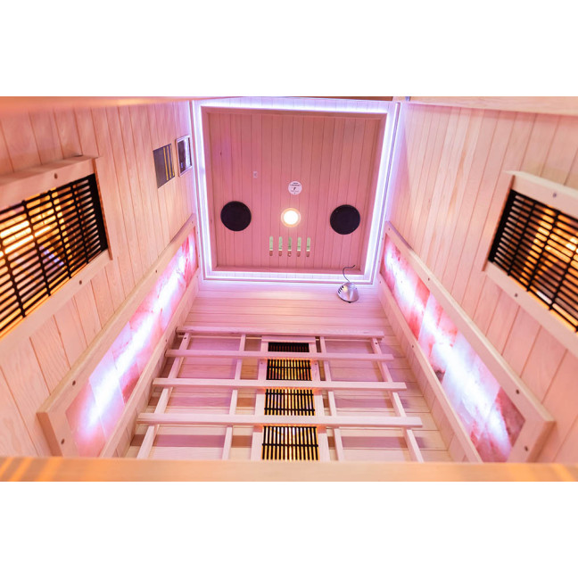 MO-C1S Infrared sauna with salt stone | Ready to Assemble | Home SPA