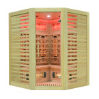 MO-RL3CST Infrared sauna with salt stone + tourmalines | Modern Design | For Family and Friends